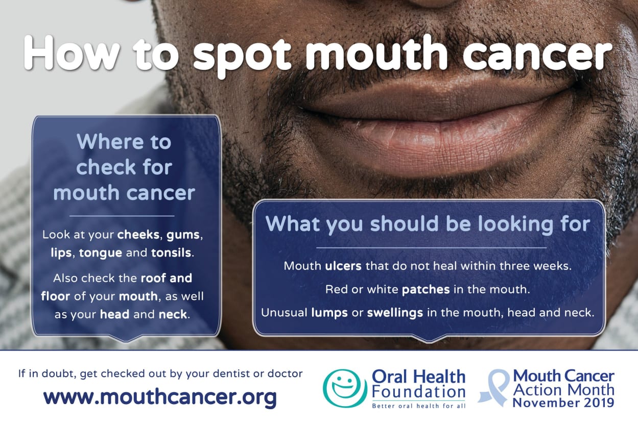 How To Spot Mouth Cancer Oral Health Foundation