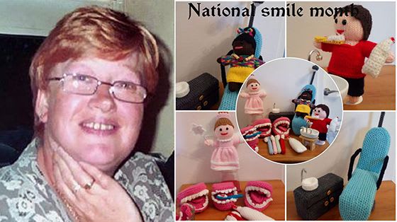 Carolyn Whittaker, 57, and her fantastic knitted display